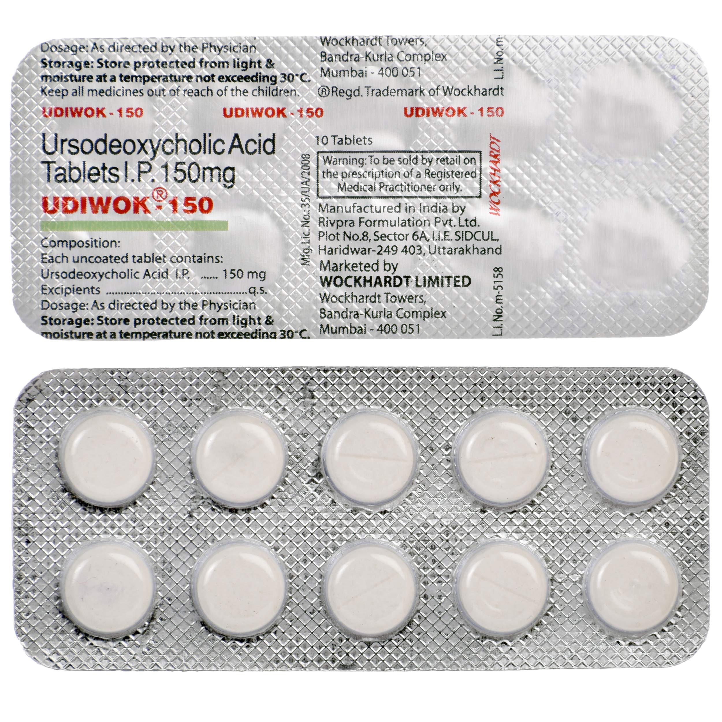 Udiwok 150mg Tablets 10's