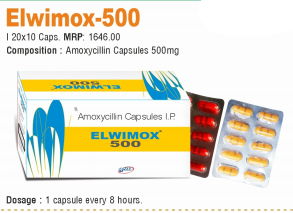 ELWIMOX 500MG CAPSULES (YELLOW)