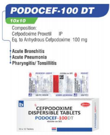PODOCEF - 100DT TAB