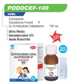 PODOCEF - 100 (SWFI) DRY SYP