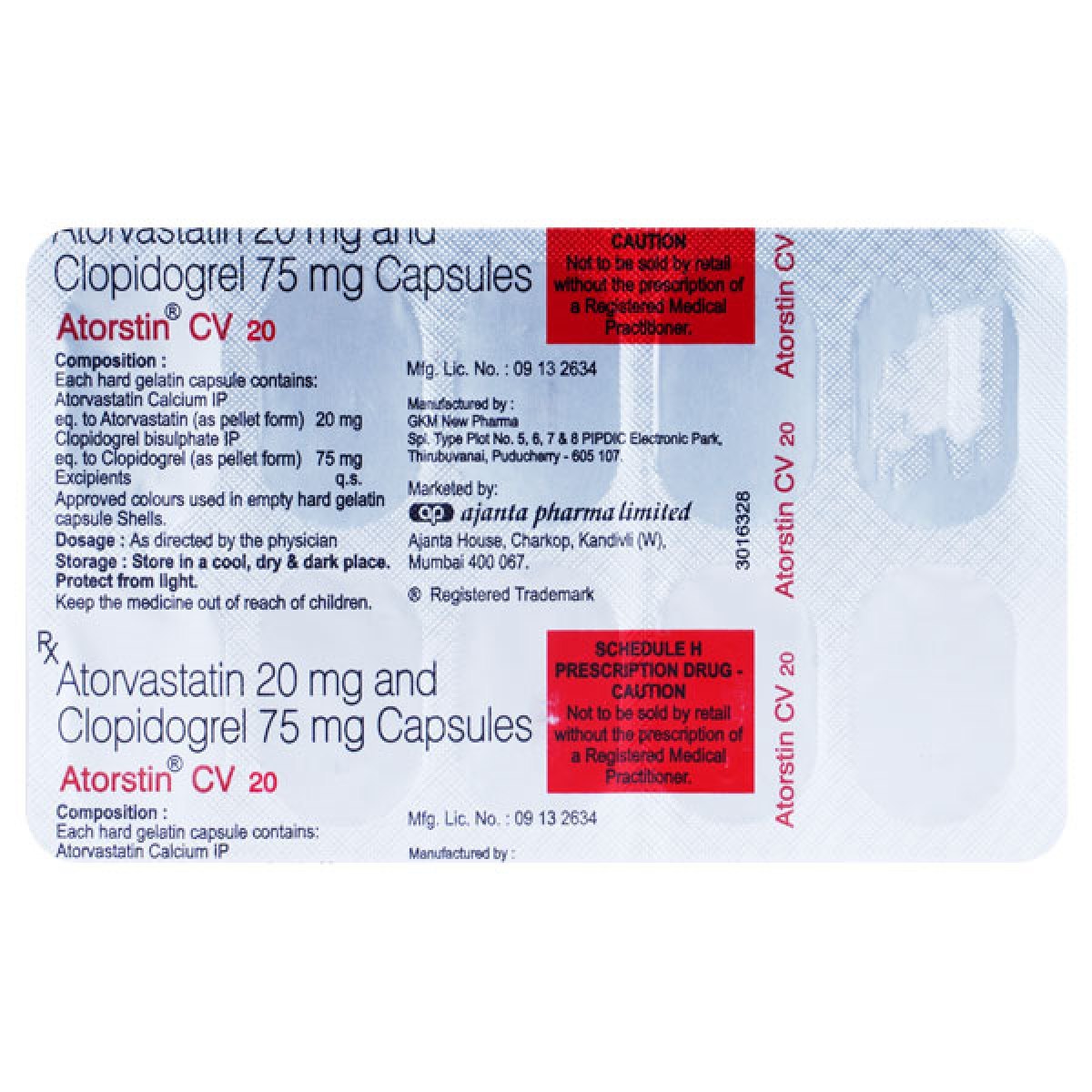 ATORSTIN CV 20/75 TAB