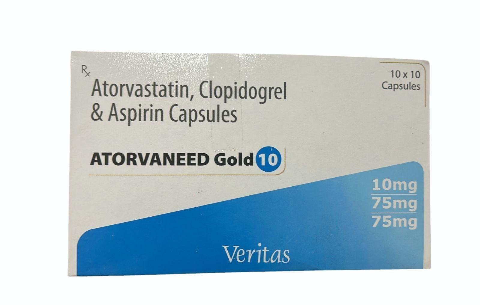 ATORVANEED GOLD 10/75/75 MG CAPS