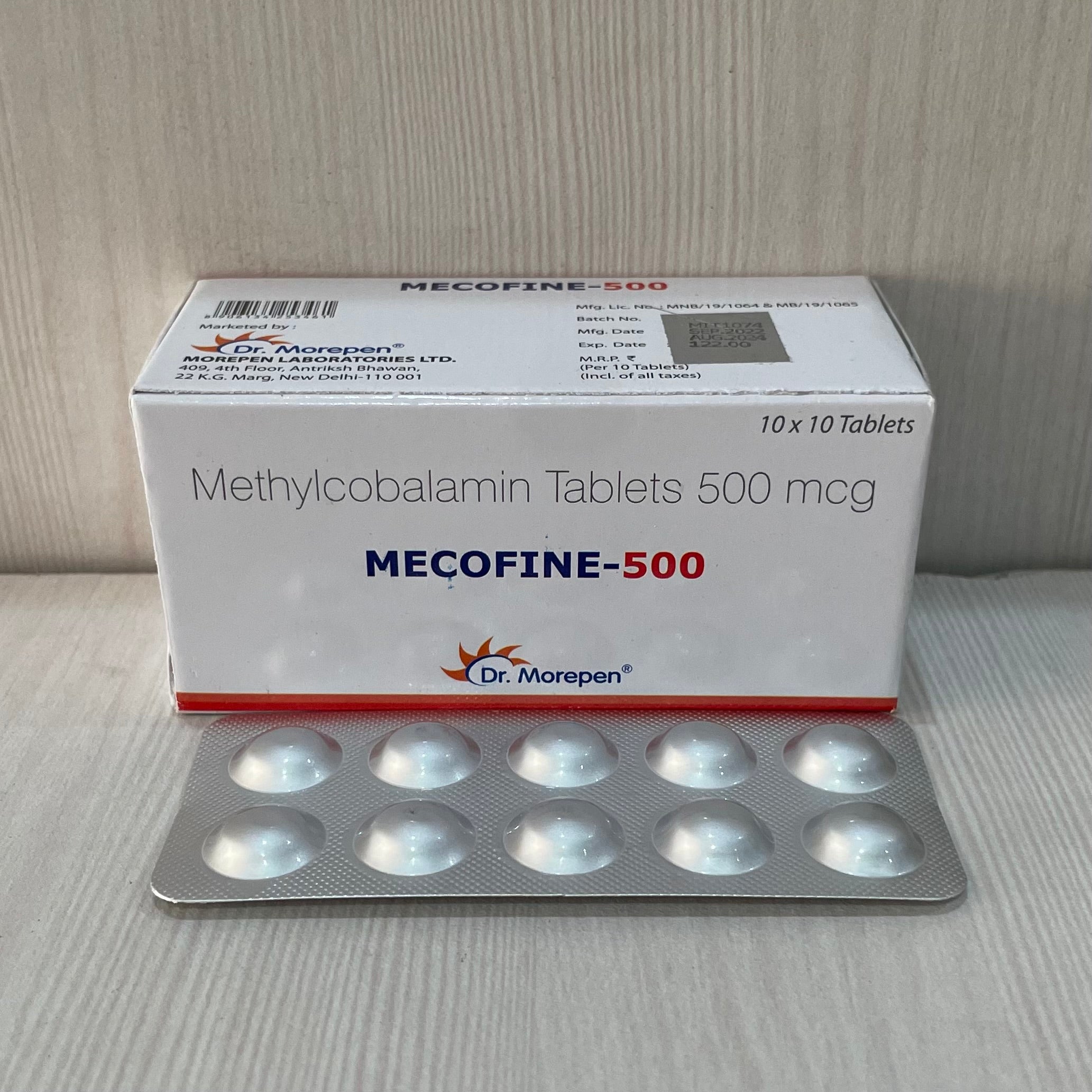 MECOFINE-500MG AMP
