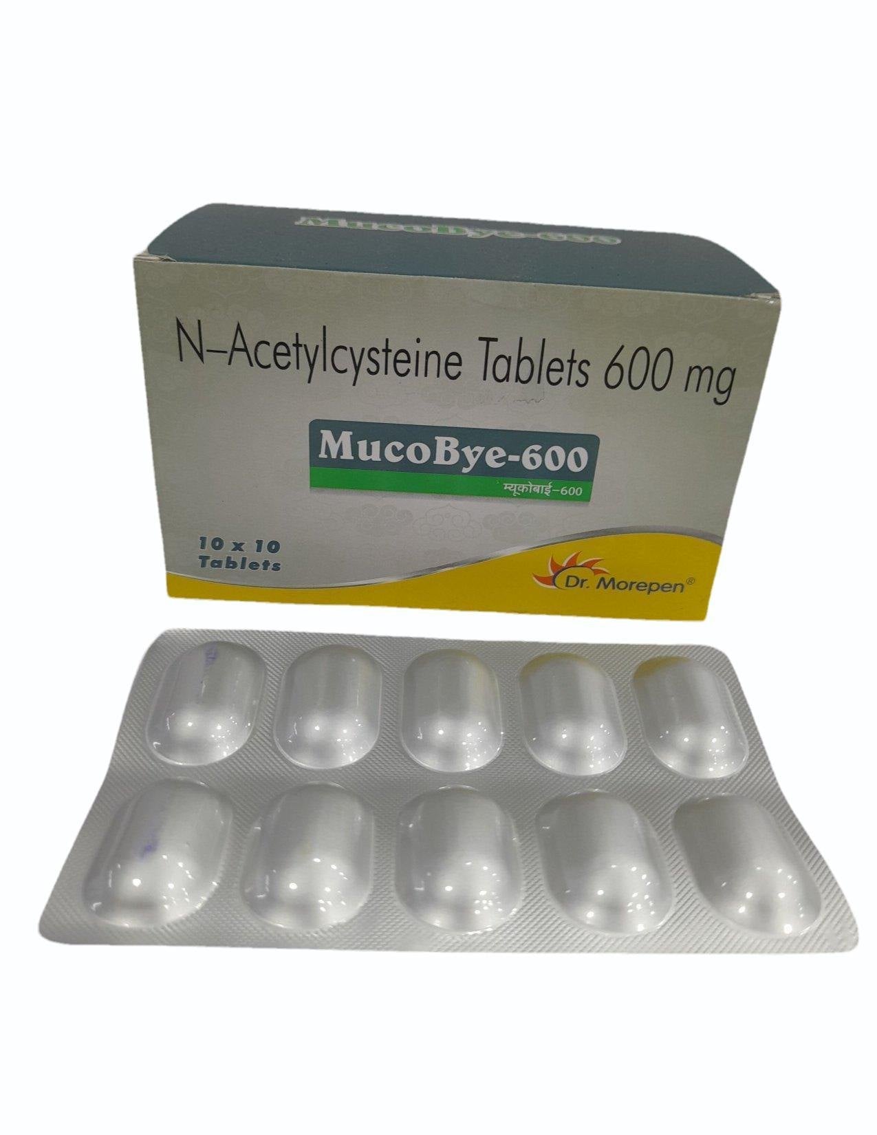 MUCOBYE 600MG TABLETS 10's