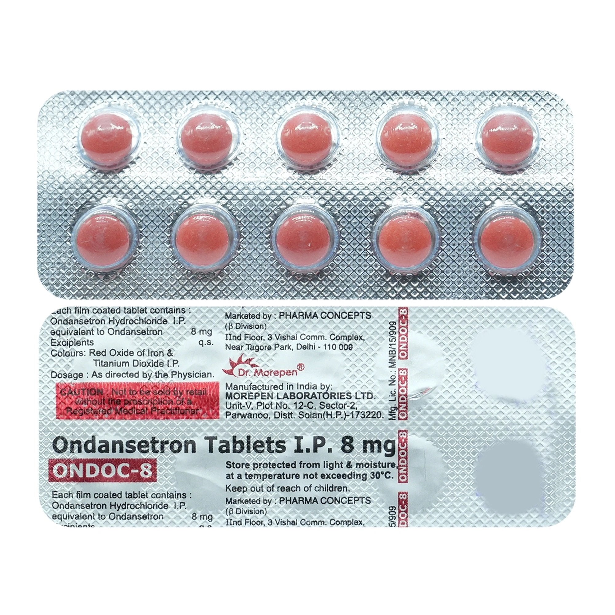 ONDOC-8MG TAB