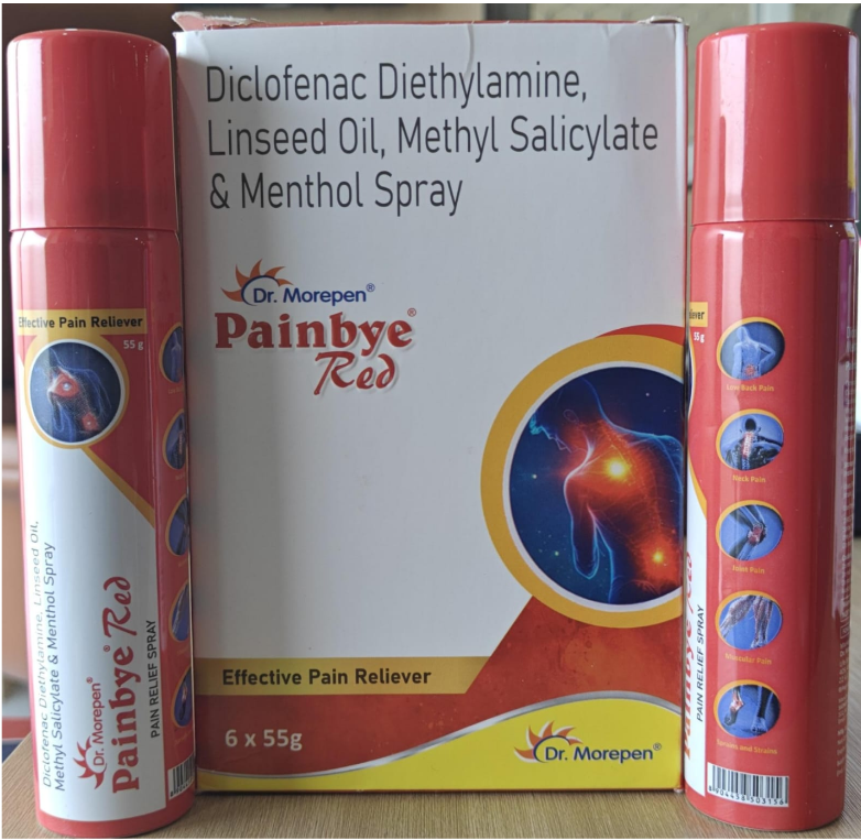 PAINBYE RED SPRAY 55 G
