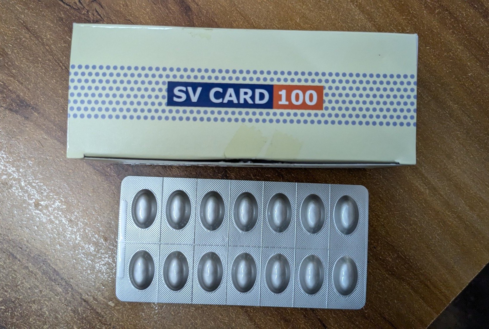 SV CARD 100MG TABLETS