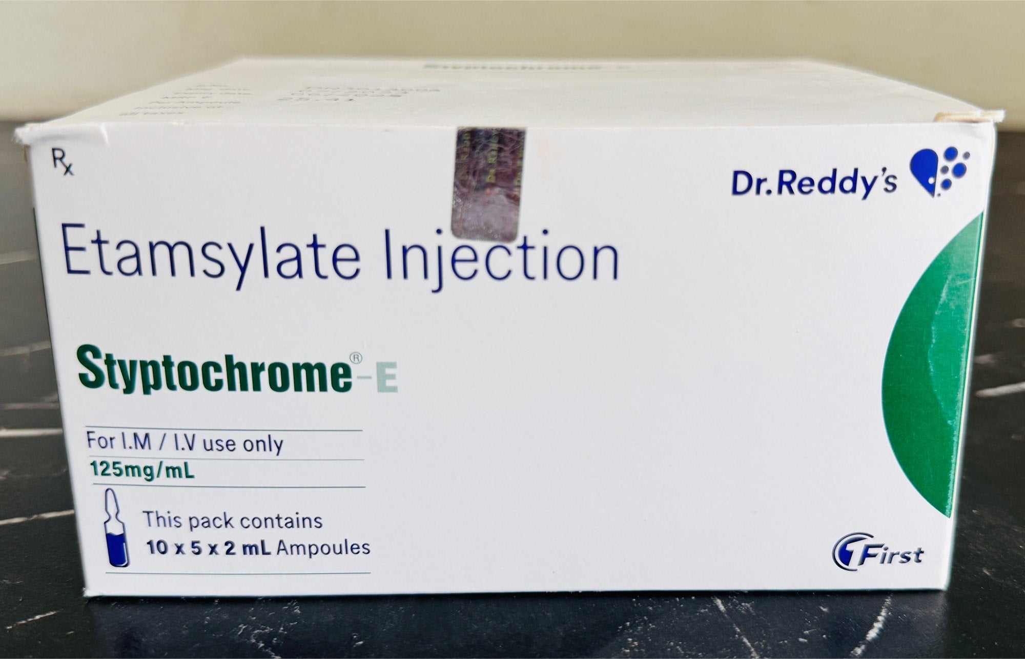 STYPTOCHROME - E INJ 125 MG