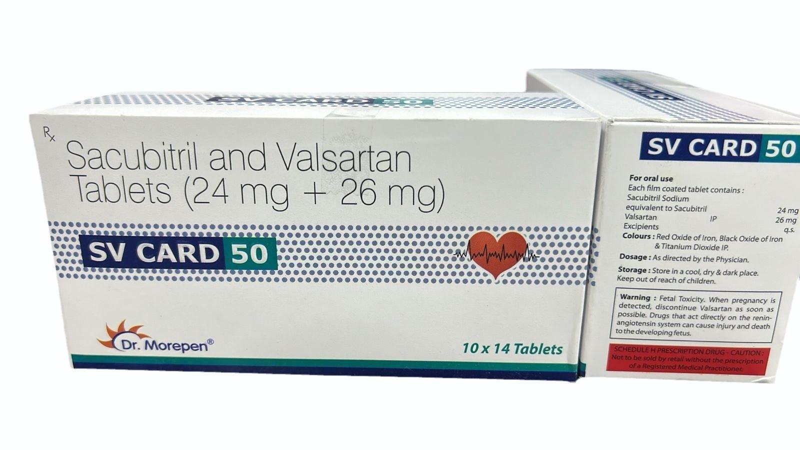 SV CARD 50MG TABLETS
